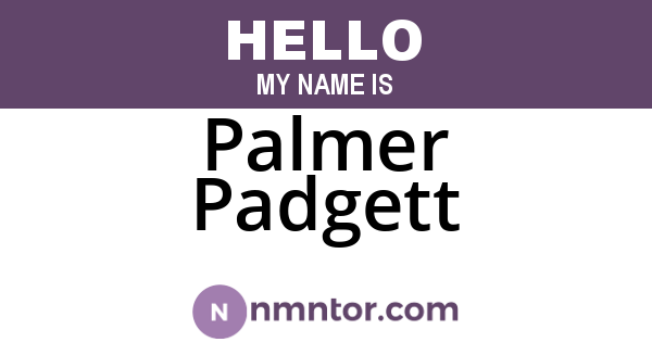 Palmer Padgett
