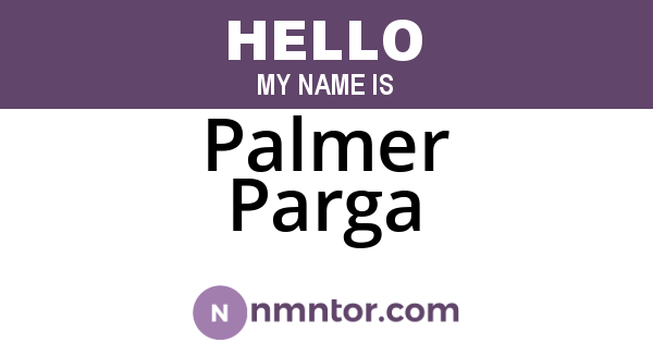 Palmer Parga