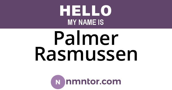 Palmer Rasmussen