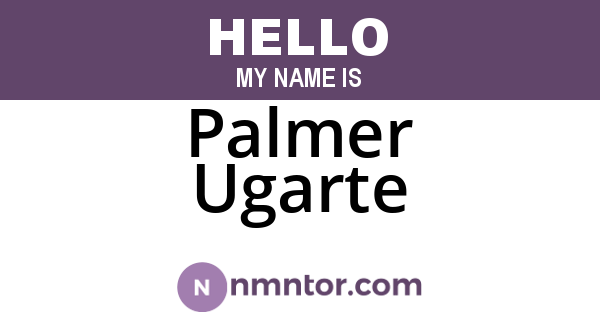 Palmer Ugarte