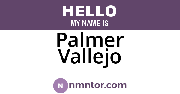 Palmer Vallejo