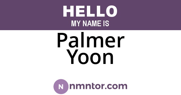 Palmer Yoon