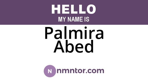 Palmira Abed