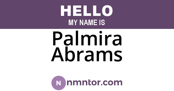 Palmira Abrams