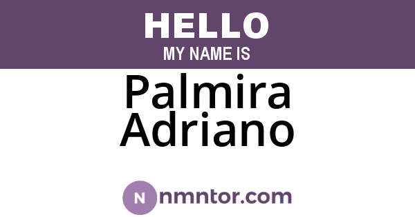 Palmira Adriano