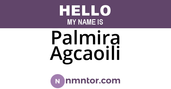 Palmira Agcaoili