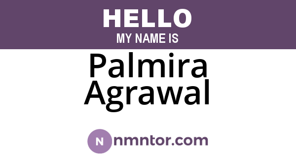 Palmira Agrawal