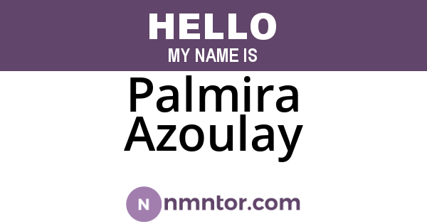 Palmira Azoulay