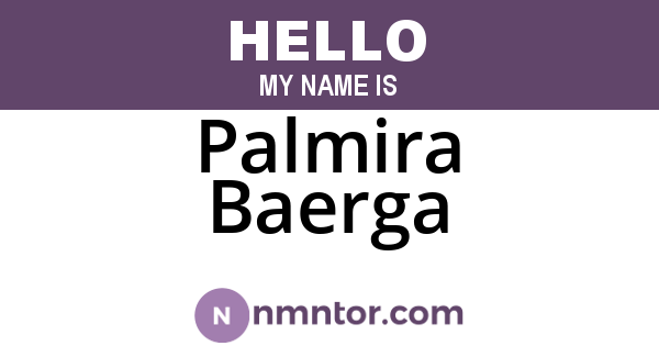 Palmira Baerga