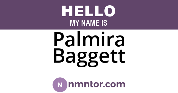 Palmira Baggett