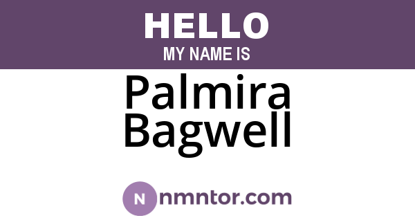 Palmira Bagwell