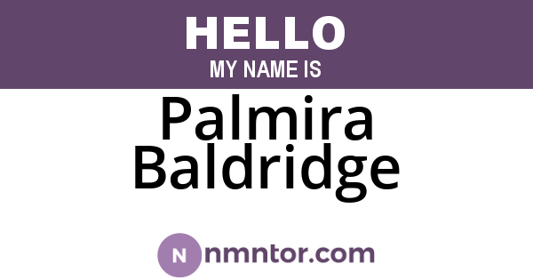 Palmira Baldridge