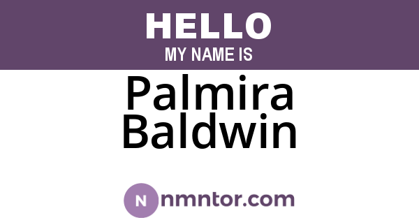 Palmira Baldwin