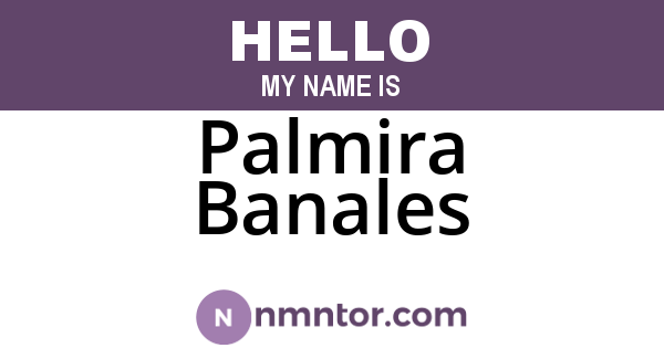 Palmira Banales