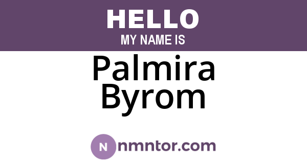Palmira Byrom