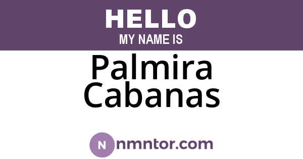 Palmira Cabanas