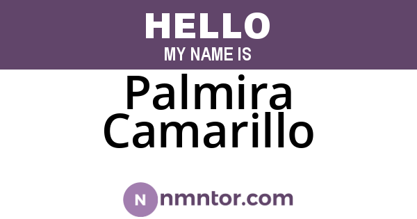 Palmira Camarillo