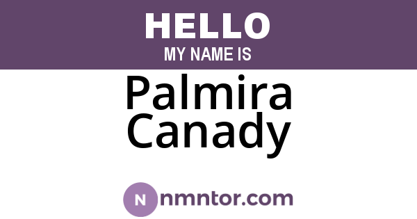 Palmira Canady