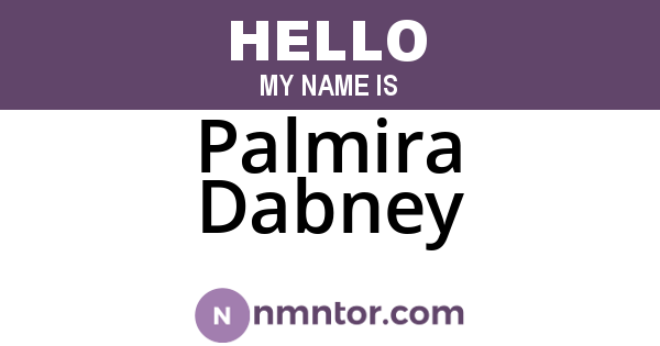 Palmira Dabney
