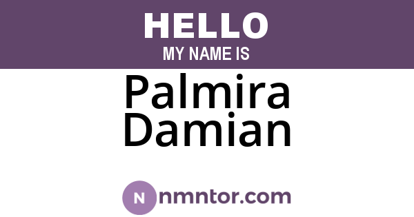 Palmira Damian