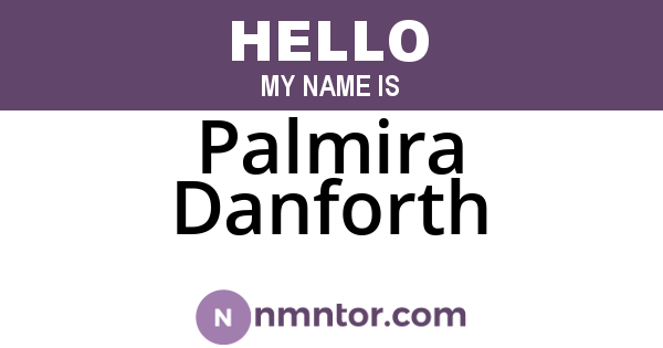 Palmira Danforth