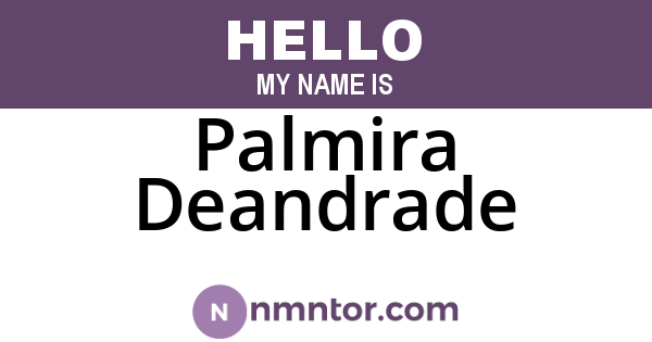 Palmira Deandrade