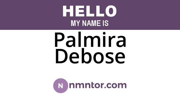 Palmira Debose