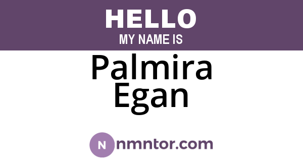 Palmira Egan