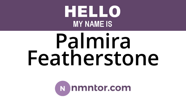 Palmira Featherstone