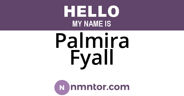 Palmira Fyall