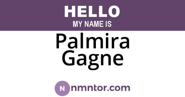 Palmira Gagne
