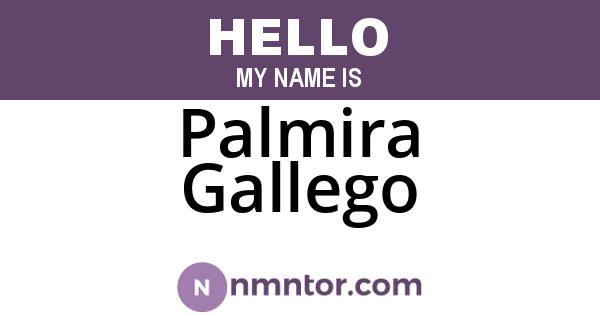 Palmira Gallego