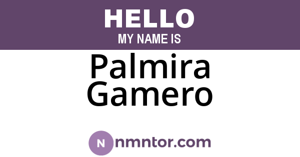 Palmira Gamero