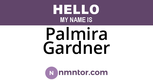 Palmira Gardner