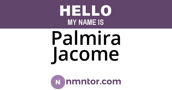 Palmira Jacome