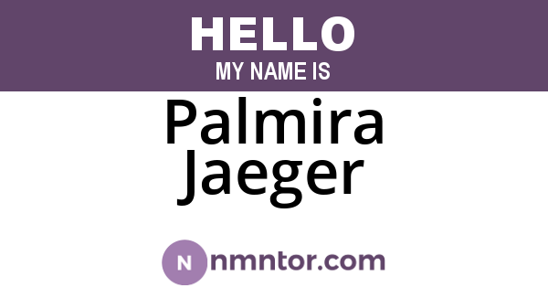 Palmira Jaeger