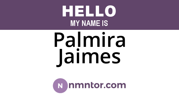 Palmira Jaimes