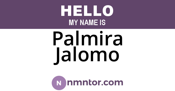 Palmira Jalomo