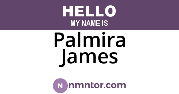 Palmira James