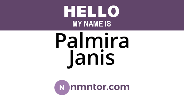 Palmira Janis