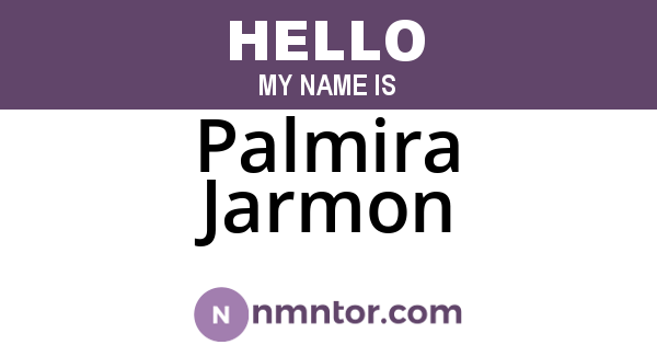 Palmira Jarmon