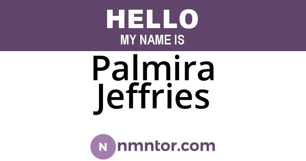 Palmira Jeffries