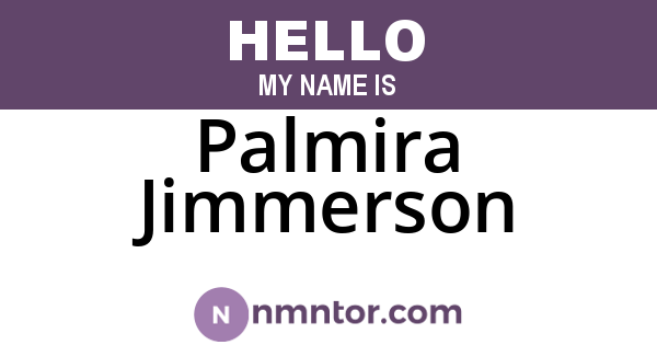 Palmira Jimmerson