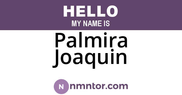 Palmira Joaquin