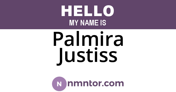 Palmira Justiss