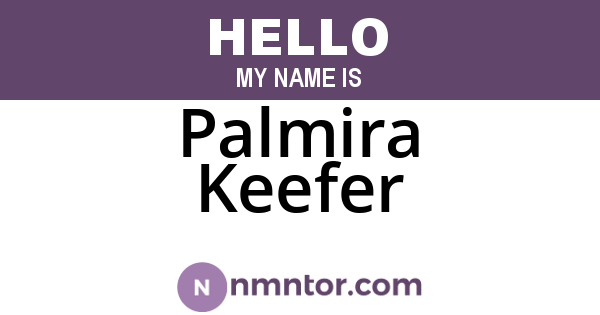 Palmira Keefer