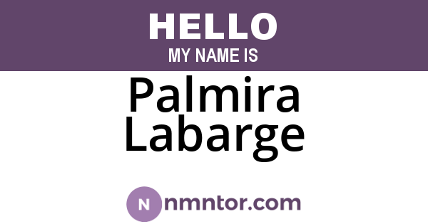Palmira Labarge