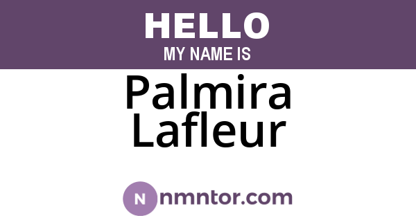 Palmira Lafleur