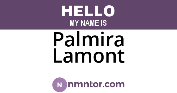 Palmira Lamont