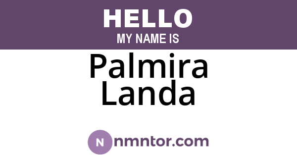 Palmira Landa
